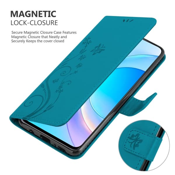 Honor 50 LITE Suojakotelo Suojakuori Lompakkokotelo Matkapuhelinkotelo Kukat jossa on magneettisuljenta, jalusta-toiminto ja korttipaikat