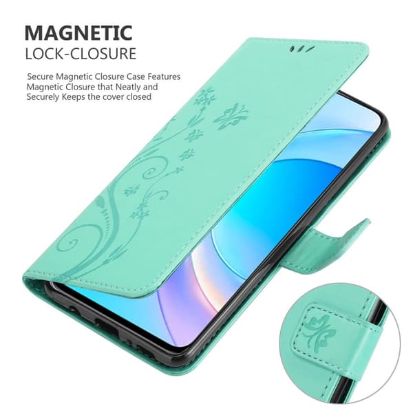 Honor 50 LITE Pungetui Cover Blomster ()