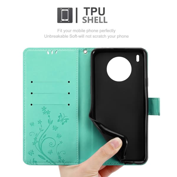 Honor 50 LITE Pungetui Cover Blomster ()