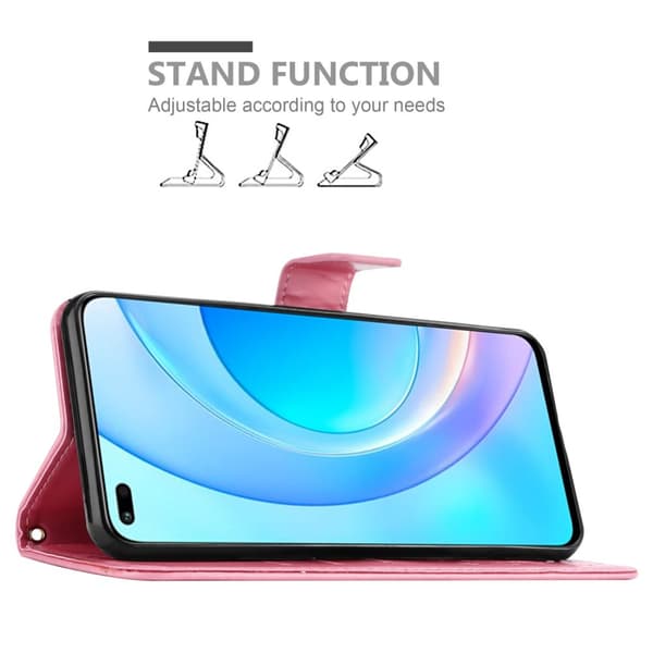 Honor 50 LITE Suojakotelo Suojakuori Lompakkokotelo Matkapuhelinkotelo Kukat jossa on magneettisuljenta, jalusta-toiminto ja korttipaikat