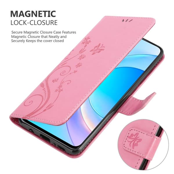 Honor 50 LITE Suojakotelo Suojakuori Lompakkokotelo Matkapuhelinkotelo Kukat jossa on magneettisuljenta, jalusta-toiminto ja korttipaikat