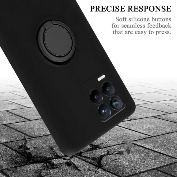 Realme 8 4G / 8 PRO Skal Fodral Mobilskydd av flexibelt TPU-silikon med ring Skyddsfodral Case Cover