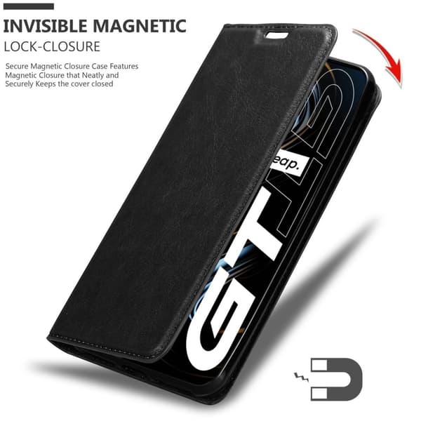 Realme GT / GT Neo 2T / Q3 PRO Suojakotelo Suojakuori Lompakkokotelo Matkapuhelinkotelo jossa magneettisuljenta, jalusta-toiminto ja korttitasku