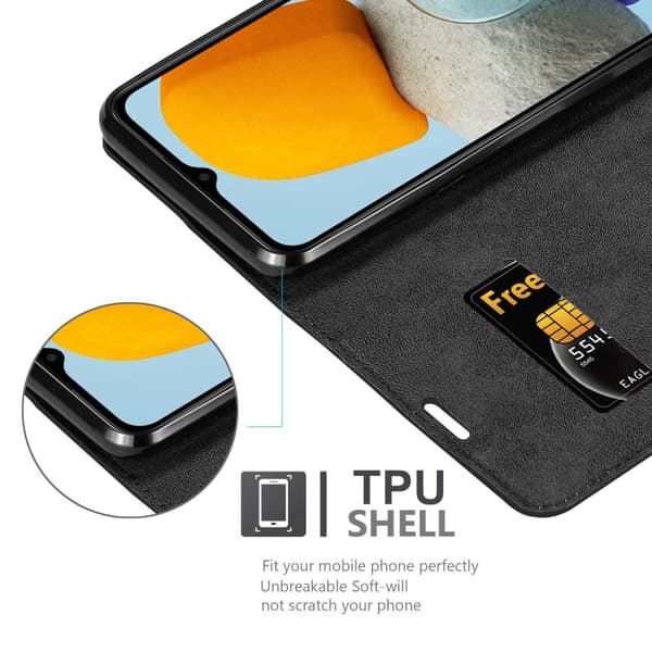 Samsung Galaxy M23 5G Fodral Skal Plånboksfodral Case med magnetisk stängning, ståfunktion och kortficka