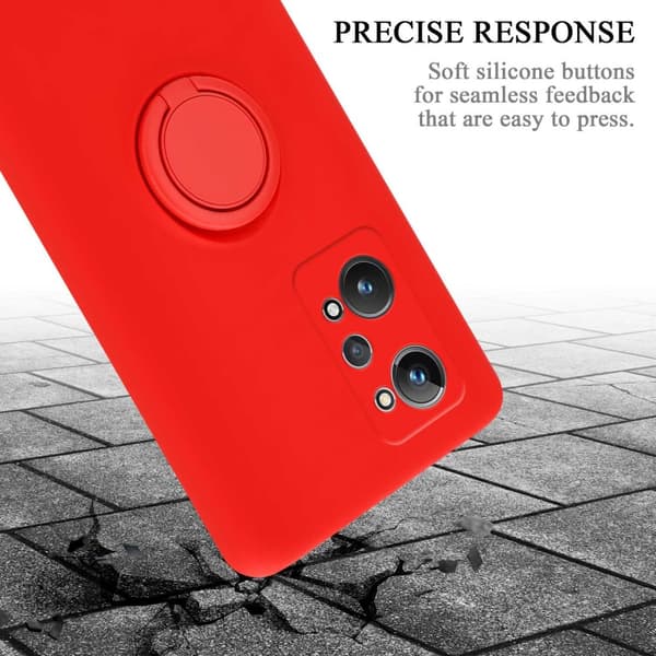 Realme GT 2 / GT Neo 2 / GT Neo 3T Suojakotelo Suojakuori joustavasta TPU-silikonista jossa on rengas