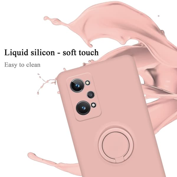 Realme GT 2 / GT Neo 2 / GT Neo 3T Suojakotelo Suojakuori joustavasta TPU-silikonista jossa on rengas