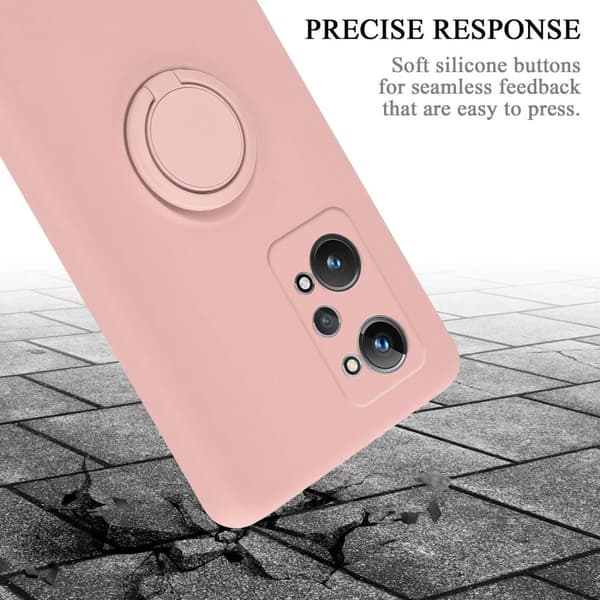 Realme GT 2 / GT Neo 2 / GT Neo 3T Suojakotelo Suojakuori joustavasta TPU-silikonista jossa on rengas