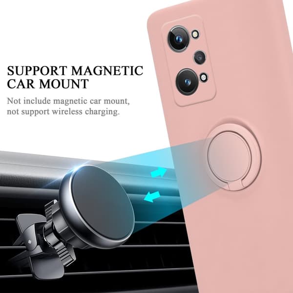Realme GT 2 / GT Neo 2 / GT Neo 3T Suojakotelo Suojakuori joustavasta TPU-silikonista jossa on rengas