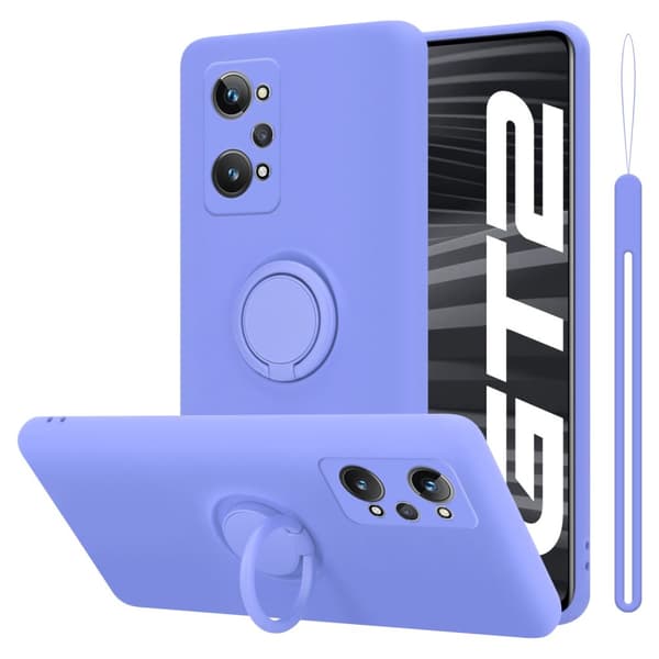 Realme GT 2 / GT Neo 2 / GT Neo 3T Suojakotelo Suojakuori joustavasta TPU-silikonista jossa on rengas