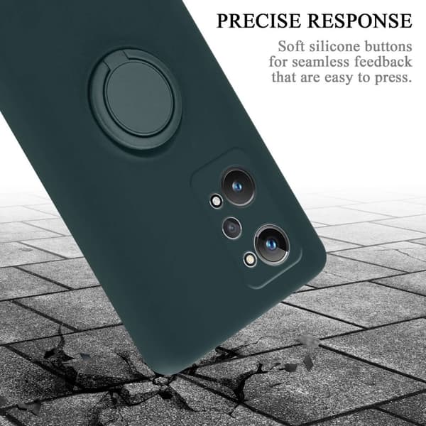 Realme GT 2 / GT Neo 2 / GT Neo 3T Suojakotelo Suojakuori joustavasta TPU-silikonista jossa on rengas