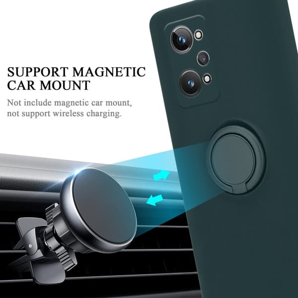 Realme GT 2 / GT Neo 2 / GT Neo 3T Suojakotelo Suojakuori joustavasta TPU-silikonista jossa on rengas