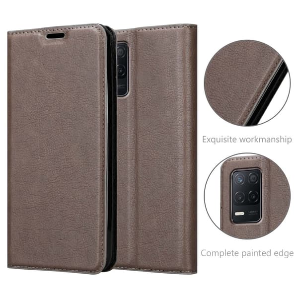 Realme 8 5G / V13 / Q3 / Q3i / Narzo 30 5G Fodral Skal Plånboksfodral Case med magnetisk stängning, ståfunktion och kortficka