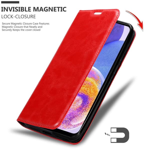 Samsung Galaxy A23 4G / 5G Fodral Skal Plånboksfodral Case med magnetisk stängning, ståfunktion och kortficka