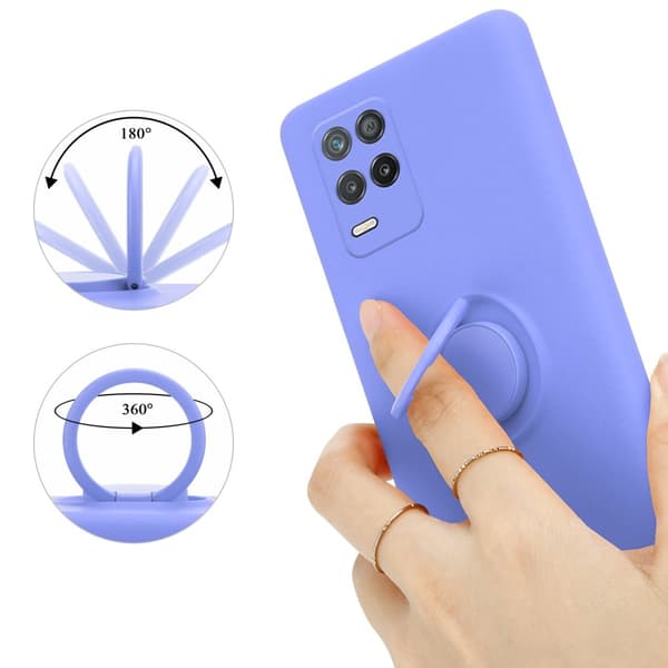 Silikondeksel til Realme 8 5G / V13 / Q3 / Q3i / Narzo 30 5G Deksel av fleksibelt TPU-silikon