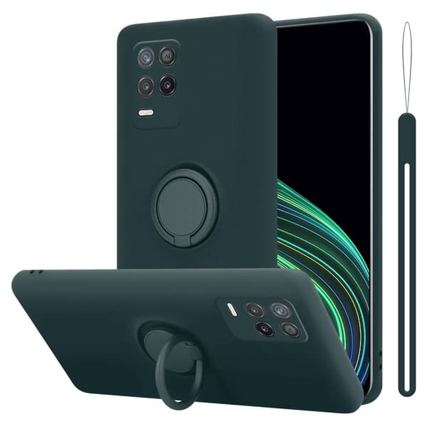 Silikondeksel til Realme 8 5G / V13 / Q3 / Q3i / Narzo 30 5G Deksel av fleksibelt TPU-silikon