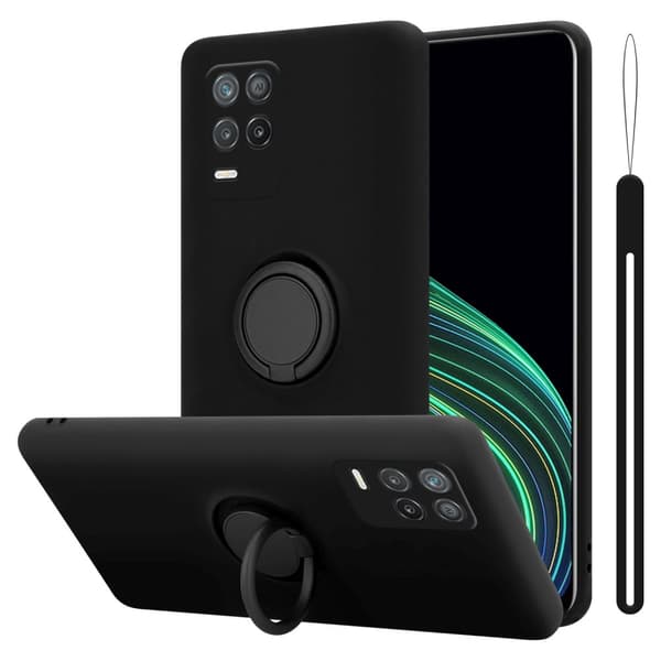 Silikondeksel til Realme 8 5G / V13 / Q3 / Q3i / Narzo 30 5G Deksel av fleksibelt TPU-silikon
