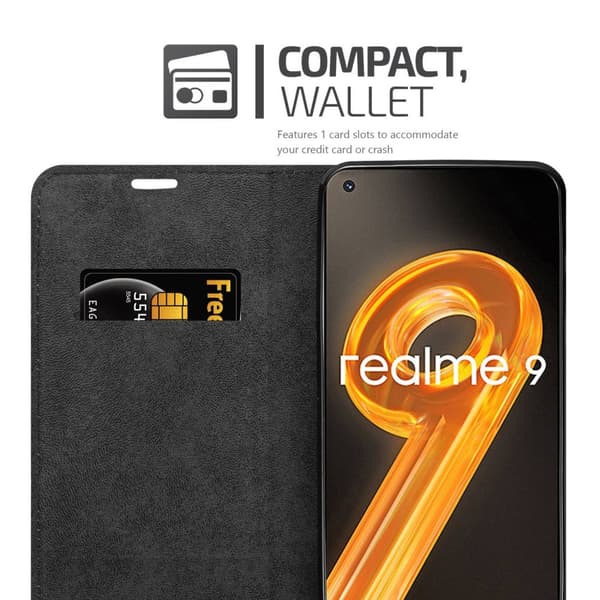 Realme 9 4G / 9 PRO+ Fodral Skal Plånboksfodral Case med magnetisk stängning, ståfunktion och kortficka