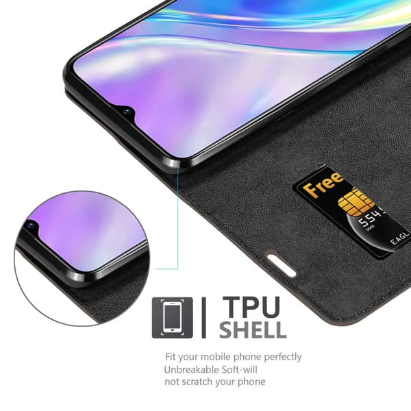 Lommebokdeksel til Realme X2 / XT / Oppo K5 Deksel med magnetisk lukking, stativfunksjon og kortlomme