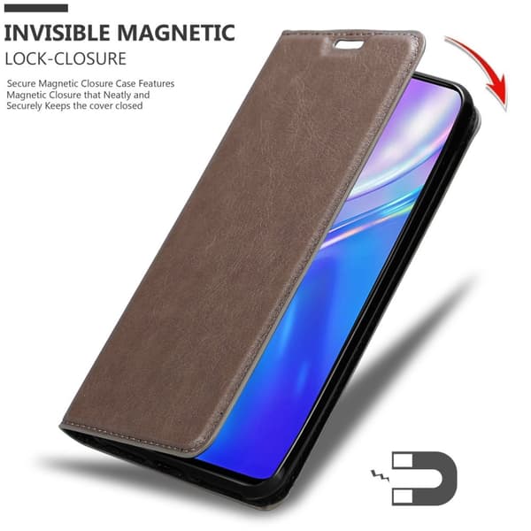 Lommebokdeksel til Realme X2 / XT / Oppo K5 Deksel med magnetisk lukking, stativfunksjon og kortlomme