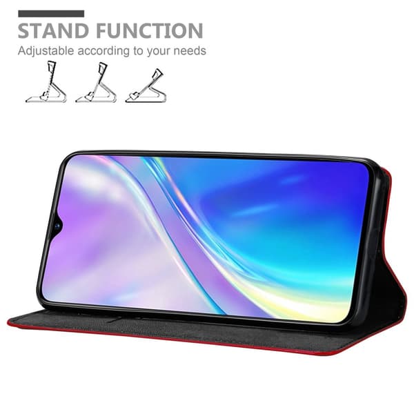 Lommebokdeksel til Realme X2 / XT / Oppo K5 Deksel med magnetisk lukking, stativfunksjon og kortlomme