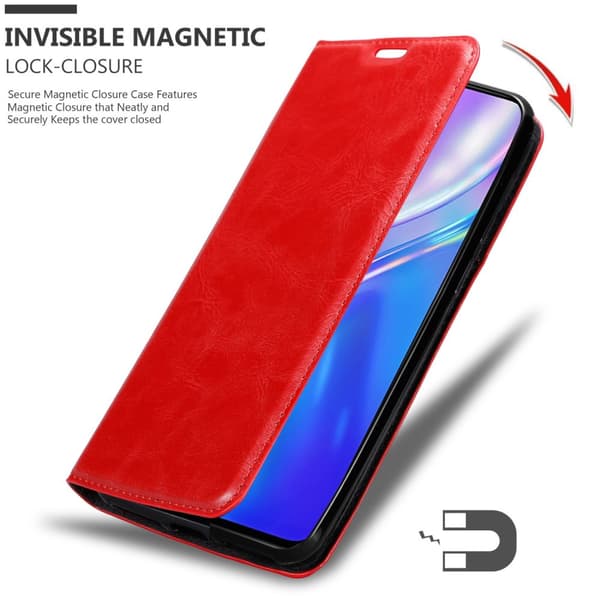 Lommebokdeksel til Realme X2 / XT / Oppo K5 Deksel med magnetisk lukking, stativfunksjon og kortlomme