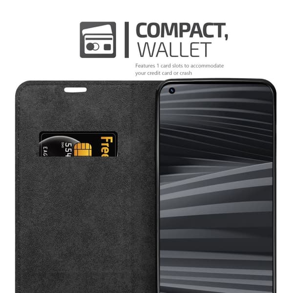 Realme GT 2 PRO Fodral Skal Plånboksfodral Case med magnetisk stängning, ståfunktion och kortficka