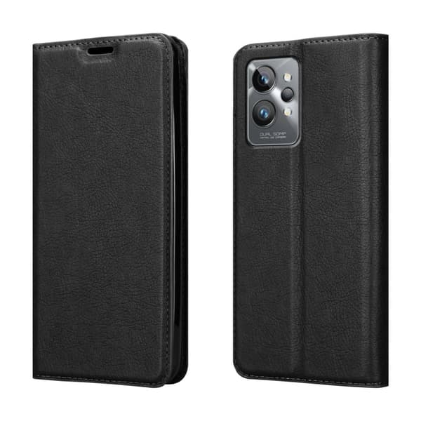 Lommebokdeksel til Realme GT 2 PRO Deksel med magnetisk lukking, stativfunksjon og kortlomme