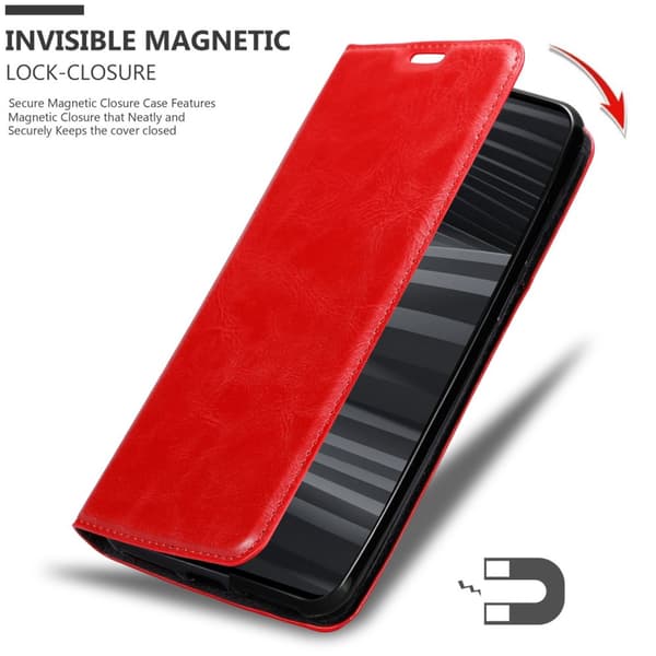 Lommebokdeksel til Realme GT 2 PRO Deksel med magnetisk lukking, stativfunksjon og kortlomme