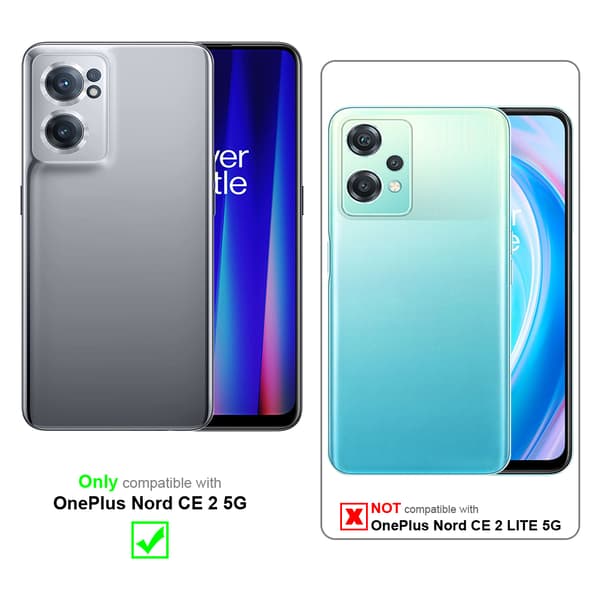Lommebokdeksel til OnePlus Nord CE 2 5G Deksel med magnetisk lukking, stativfunksjon og kortlomme