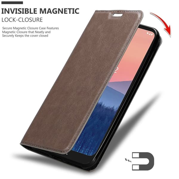 Nokia C21 Fodral Skal Plånboksfodral Case med magnetisk stängning, ståfunktion och kortficka