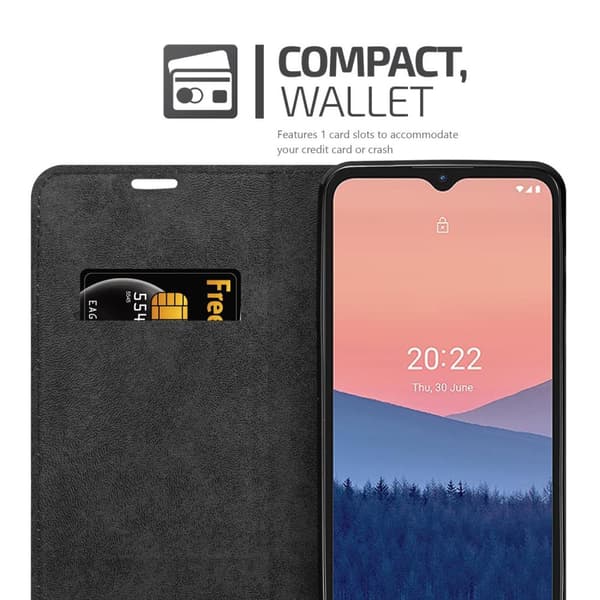 Nokia C21 Fodral Skal Plånboksfodral Case med magnetisk stängning, ståfunktion och kortficka