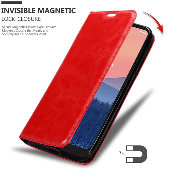 Nokia C21 Fodral Skal Plånboksfodral Case med magnetisk stängning, ståfunktion och kortficka