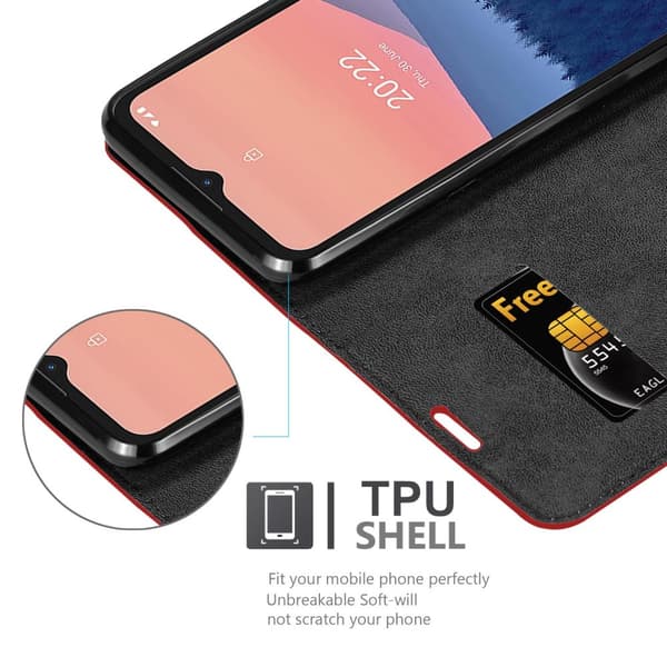 Nokia C21 Fodral Skal Plånboksfodral Case med magnetisk stängning, ståfunktion och kortficka