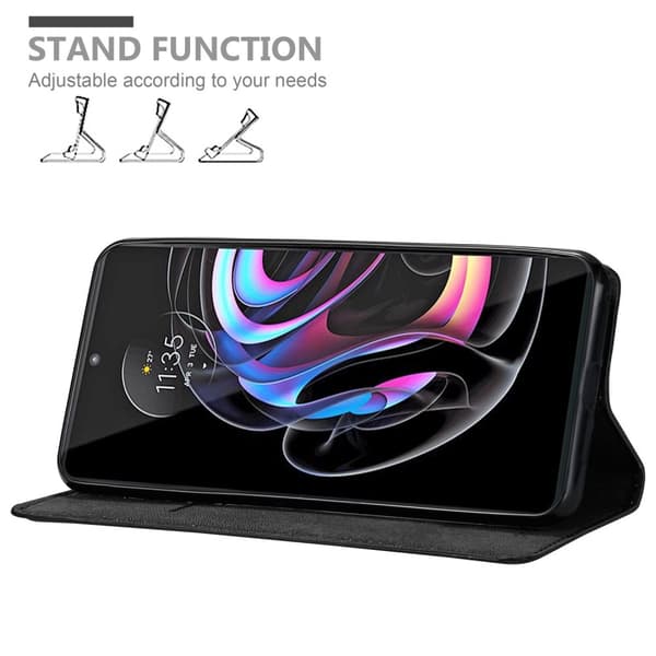 Motorola EDGE 20 PRO / EDGE S PRO Suojakotelo Suojakuori Lompakkokotelo Matkapuhelinkotelo jossa magneettisuljenta, jalusta-toiminto ja korttitasku