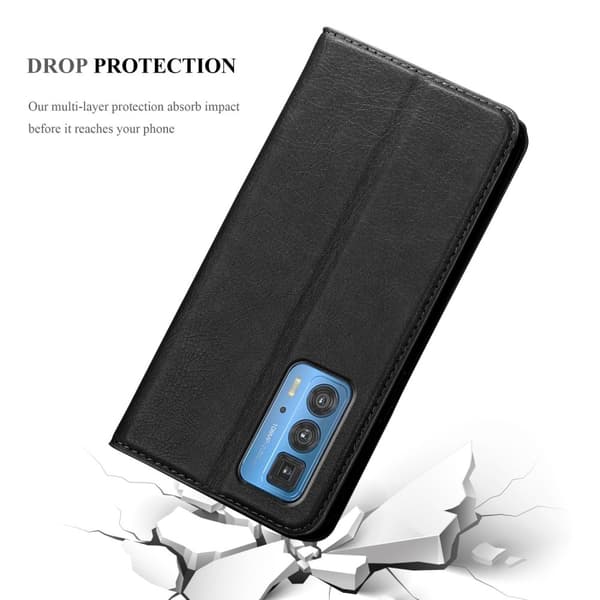 Motorola EDGE 20 PRO / EDGE S PRO Suojakotelo Suojakuori Lompakkokotelo Matkapuhelinkotelo jossa magneettisuljenta, jalusta-toiminto ja korttitasku