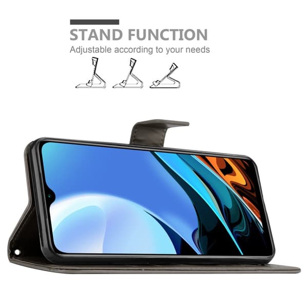 Xiaomi RedMi 9T / POCO M3 Skal Fodral i blomdesign Mobilskydd Case Cover med magnetisk stängning, ståfunktion och kortplatser