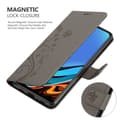 Miniatyrbild 5 av 8: Xiaomi RedMi 9T / POCO M3 Skal Fodral i blomdesign Mobilskydd Case Cover med magnetisk stängning, ståfunktion och kortplatser