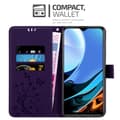 Miniatyrbild 3 av 8: Xiaomi RedMi 9T / POCO M3 Skal Fodral i blomdesign Mobilskydd Case Cover med magnetisk stängning, ståfunktion och kortplatser