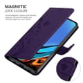 Miniatyrbild 5 av 8: Xiaomi RedMi 9T / POCO M3 Skal Fodral i blomdesign Mobilskydd Case Cover med magnetisk stängning, ståfunktion och kortplatser