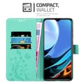 Miniatyrbild 3 av 8: Xiaomi RedMi 9T / POCO M3 Skal Fodral i blomdesign Mobilskydd Case Cover med magnetisk stängning, ståfunktion och kortplatser