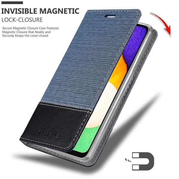 Deksel til Samsung Galaxy A13 5G Lommebokdeksel med magnetisk lukking, stativfunksjon og kortlomme