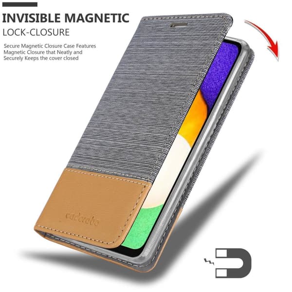 Deksel til Samsung Galaxy A13 5G Lommebokdeksel med magnetisk lukking, stativfunksjon og kortlomme