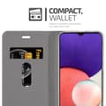 Miniatyrbild 4 av 8: Samsung Galaxy A22 5G Skal Plånboksfodral med magnetisk stängning, ståfunktion och kortficka