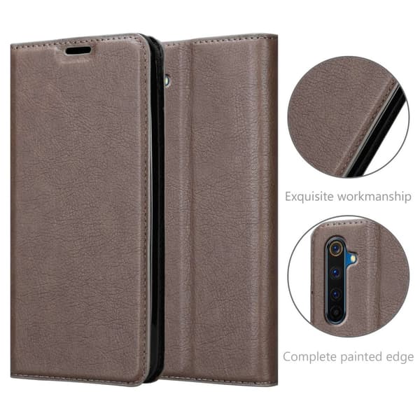 Realme 6 PRO Fodral Skal Plånboksfodral Case med magnetisk stängning, ståfunktion och kortficka