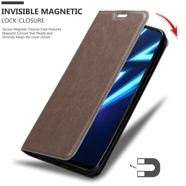 Realme 6 PRO Fodral Skal Plånboksfodral Case med magnetisk stängning, ståfunktion och kortficka