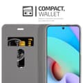 Pikkukuva 3 / 8: Xiaomi RedMi 10 Suojakotelo Suojakuori Lompakkokotelo Matkapuhelinkotelo jossa magneettisuljenta, jalusta-toiminto ja korttitasku