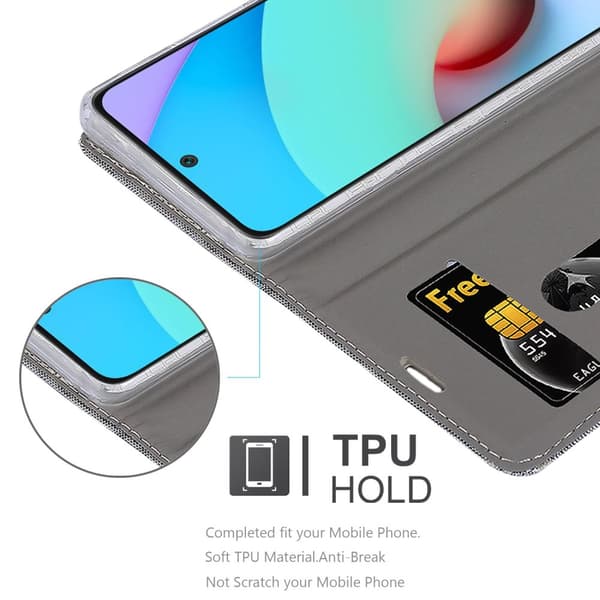 Xiaomi RedMi 10 Suojakotelo Suojakuori Lompakkokotelo Matkapuhelinkotelo jossa magneettisuljenta, jalusta-toiminto ja korttitasku