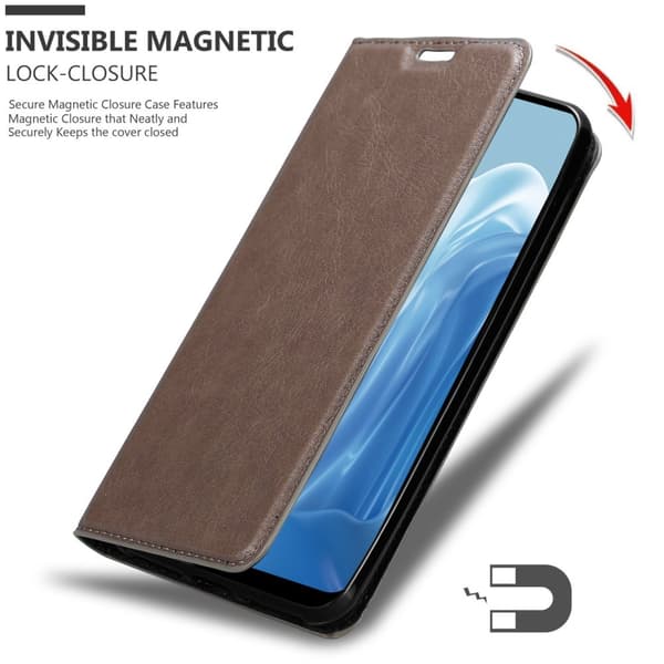Realme 7 5G Suojakotelo Suojakuori Lompakkokotelo Matkapuhelinkotelo jossa magneettisuljenta, jalusta-toiminto ja korttitasku