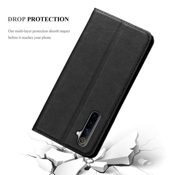 Realme 6 4G / 6s Fodral Skal Plånboksfodral Case med magnetisk stängning, ståfunktion och kortficka