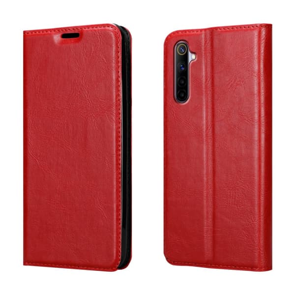 Realme 6 4G / 6s Fodral Skal Plånboksfodral Case med magnetisk stängning, ståfunktion och kortficka